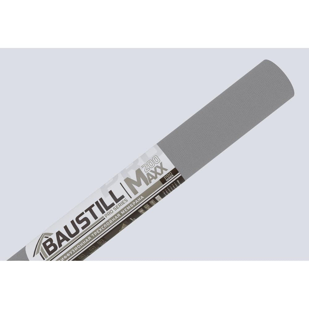 Диффузионная трехслойная мембрана Baustill Maxx 200 (1,6х43,75 70 м2) СТО 96891647-016-2023 4604692001190