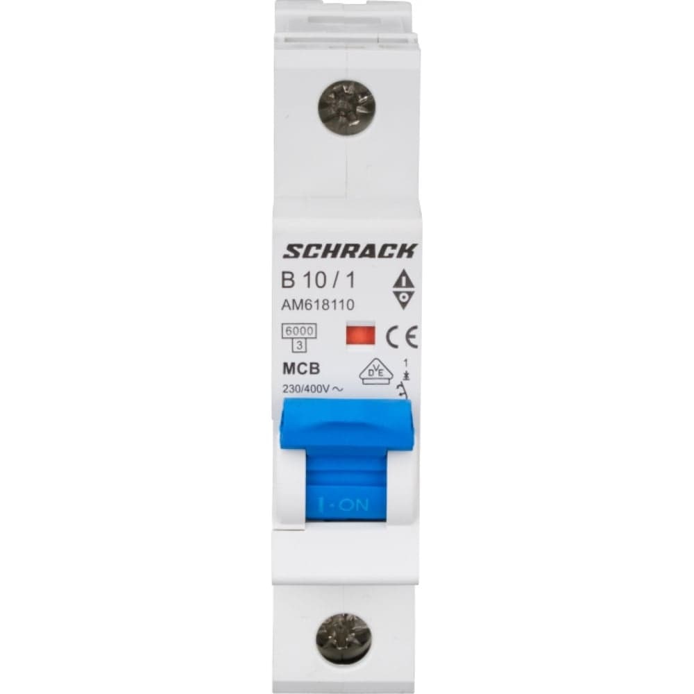 Автоматический выключатель Schrack Technik AM 6кА, 1P, B, 10A AM618110