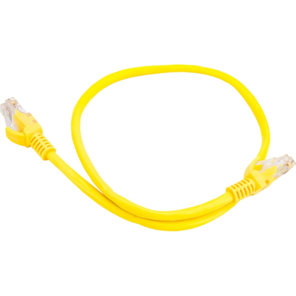 Патч-корд ExeGate UTP-RJ45-RJ45-5e-0,5M-YL, UTP, cat.5e, 0.5м, желтый 172880