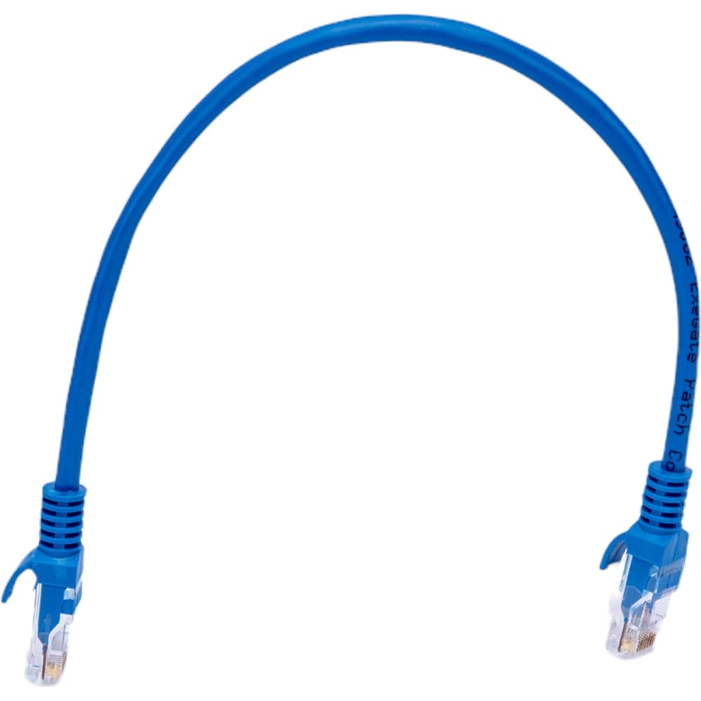 Патч-корд ExeGate UTP-RJ45-RJ45-5e-0,3M-BL, UTP, cat.5e, 0.3м, синий 258667