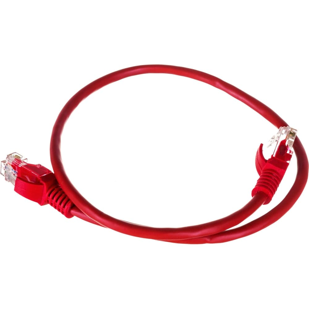 Патч-корд ExeGate UTP-RJ45-RJ45-5e-0,5M-RD, UTP, cat.5e, 0.5м, красный 258384