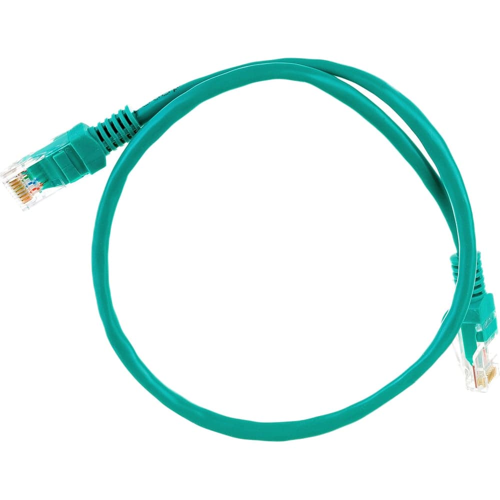 Патч-корд ExeGate UTP-RJ45-RJ45-5e-0,5M-GN, UTP, cat.5e, 0.5м, зеленый 258383