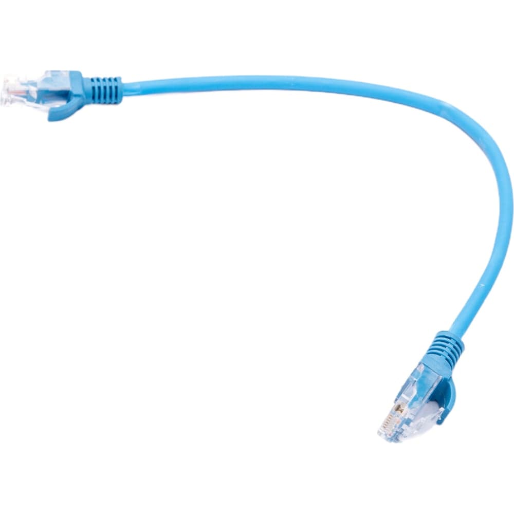 Патч-корд ExeGate UTP-RJ45-RJ45-5e-0,3M-LSZH-BL, UTP, cat.5e, 0.3м, синий 286371