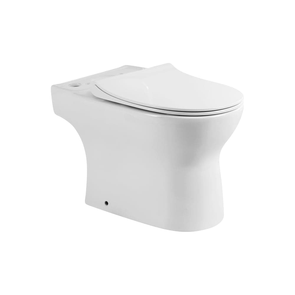 Чаша безободкового унитаза BelBagno STEAM с сиденьем дюропласт soft close, P-trap, BB130CPR/SC