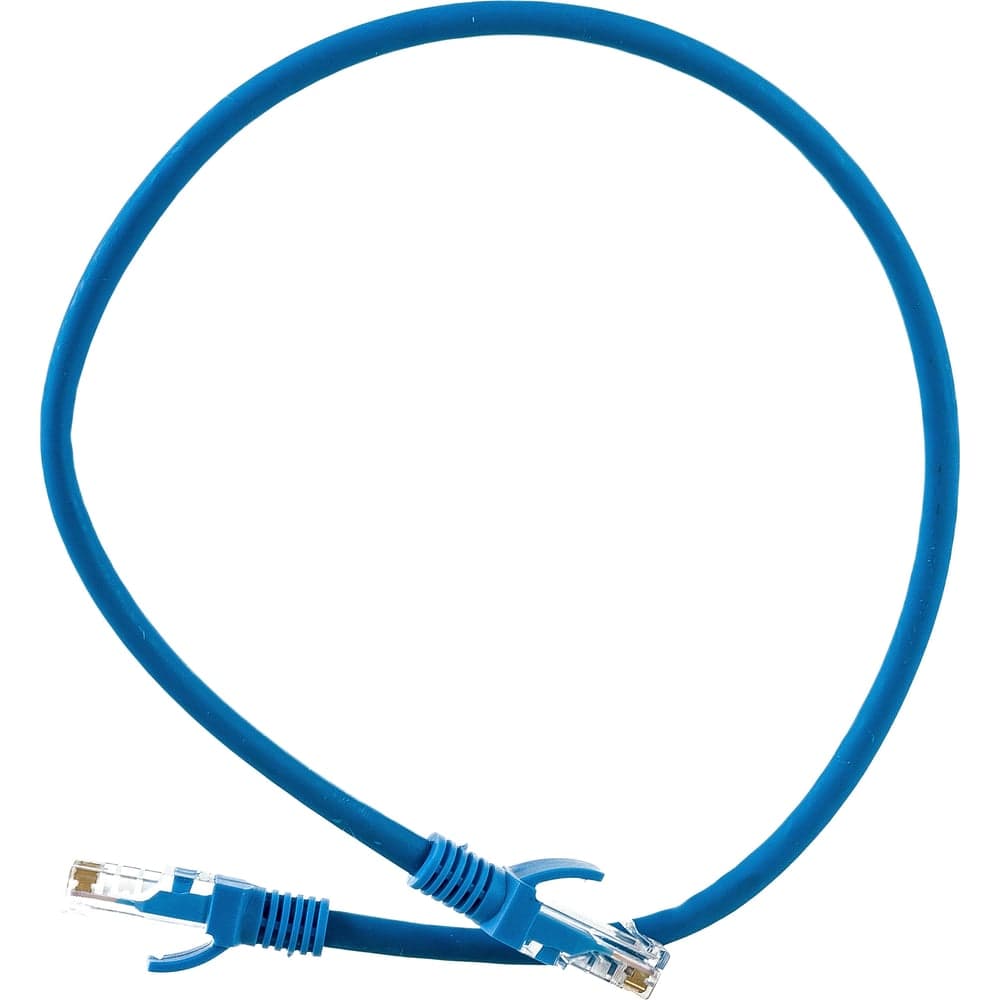 Патч-корд ExeGate UTP-RJ45-RJ45-5e-0,5M-LSZH-BL, UTP, cat.5e, 0.5м, синий 286380