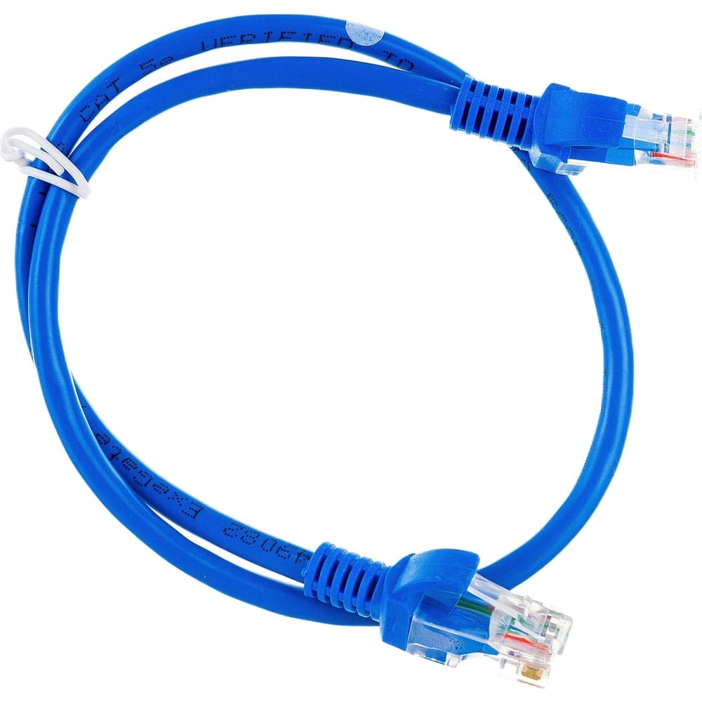 Патч-корд ExeGate UTP-RJ45-RJ45-5e-0,5M-BL, UTP, cat.5e, 0.5м, синий 172877