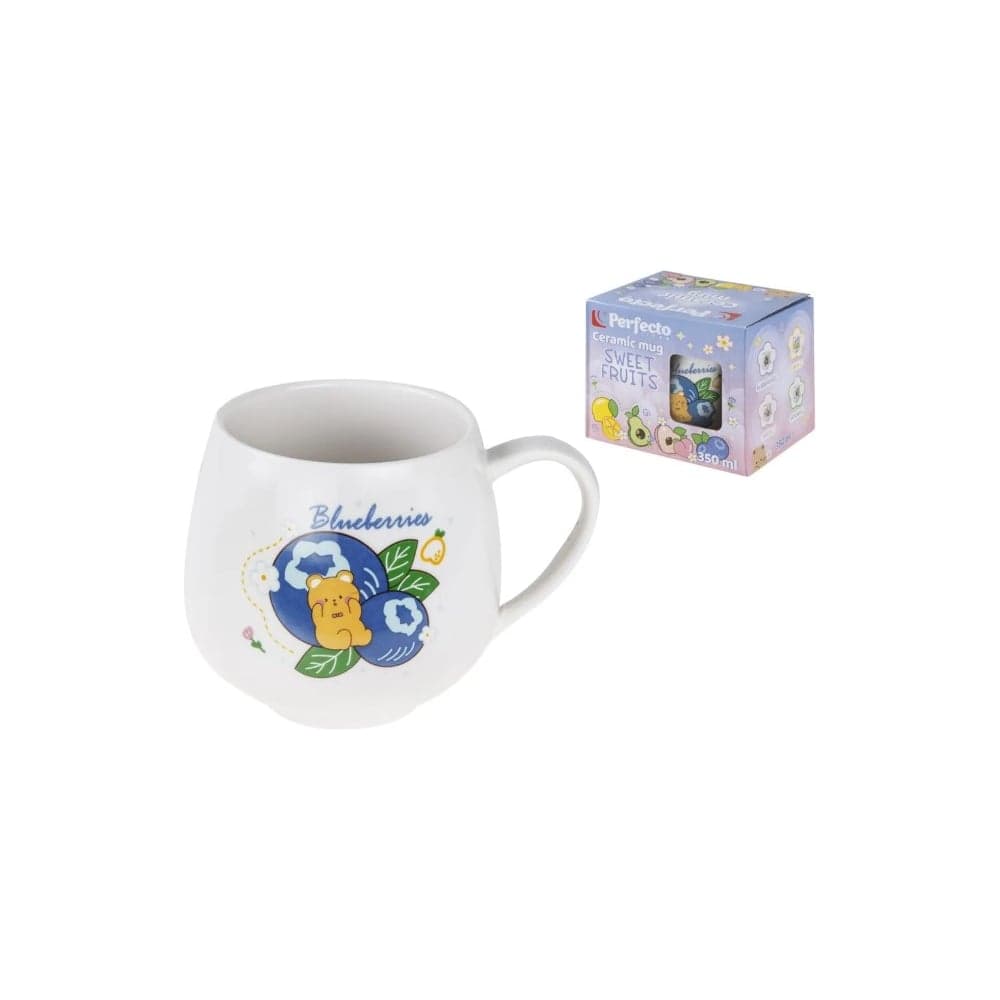 Кружка керамическая PERFECTO LINEA Sweet fruits, черника 350 мл 17-401112