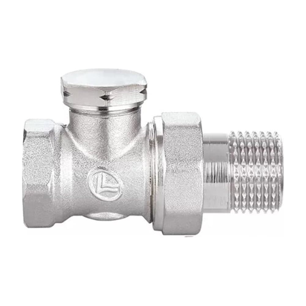 Клапан DOUBLE-LIN отсекающий Double Lin радиаторный настроечный нижний прямой 1/2 LL3017(1/2) LL3017(1/2")