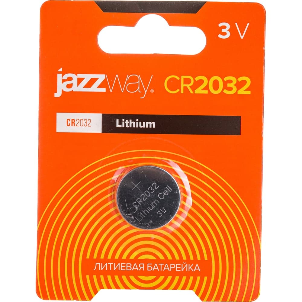 Элемент питания литиевый Jazzway Jаzzway CR2032 3В BL-1 (блистер 1шт) 2852892