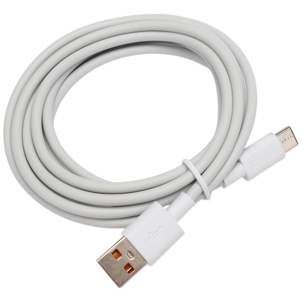 Кабель Cablexpert USB2.0, AM/Type-C, 6A, 66Вт, QC3.0, медь, 1.8м, белый, пакет, CC-USB2-AMCM-66W-1.8M-W
