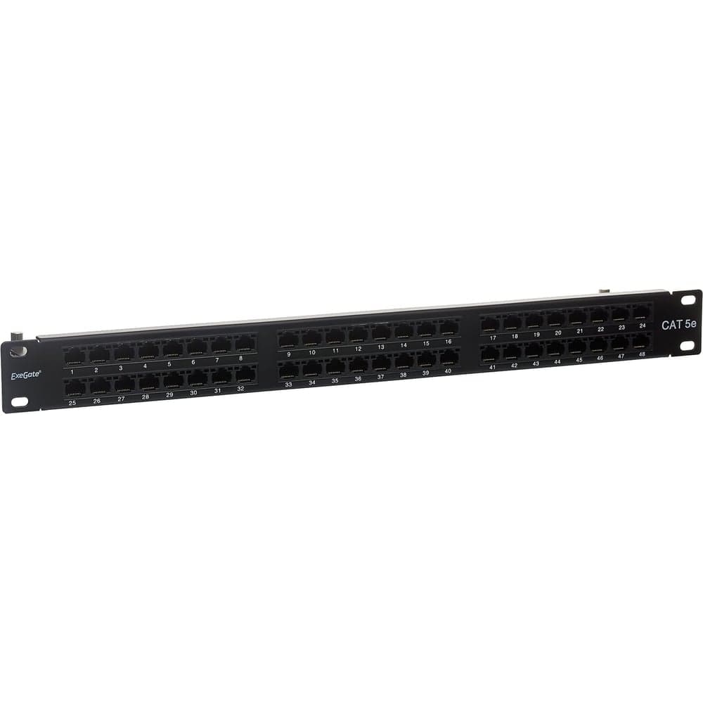 Патч-панель ExeGate EPPHD-UTP-1U-19-48-8P8C-C5e-110D.19UTP48.portcat.5edual.IDC1URoHS 281081