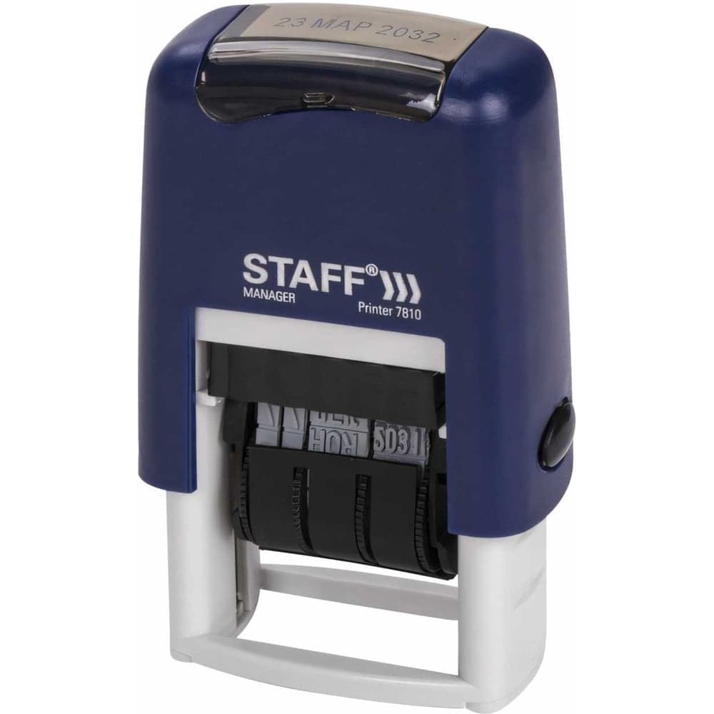Датер-мини STAFF Printer 7810 месяц буквами, оттиск 22x4 мм 237432