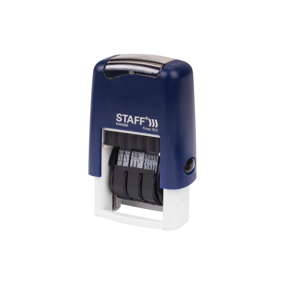 Датер-мини STAFF Printer 7810 BANK месяц цифрами, оттиск 22x4 мм 237433