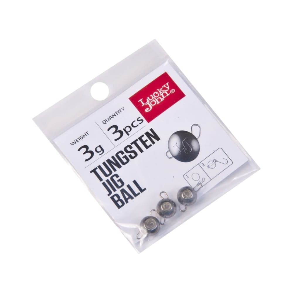 Груз-головки LUCKY JOHN LJ Pro Series TUNGSTEN JIG BALL вольфрамовая, разборная, 3г, 3шт. LJTB-003