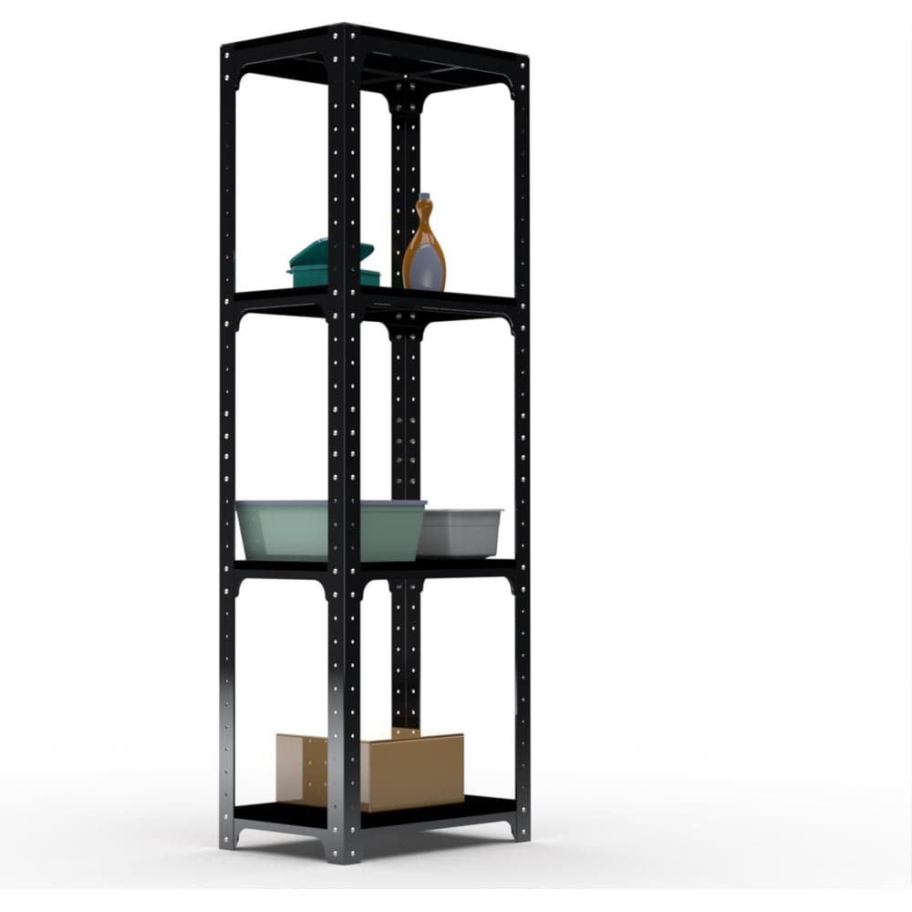 Стеллаж ООО Металекс Kit Comfort 2000х500х600 мм, 4 полки, чёрный 203224