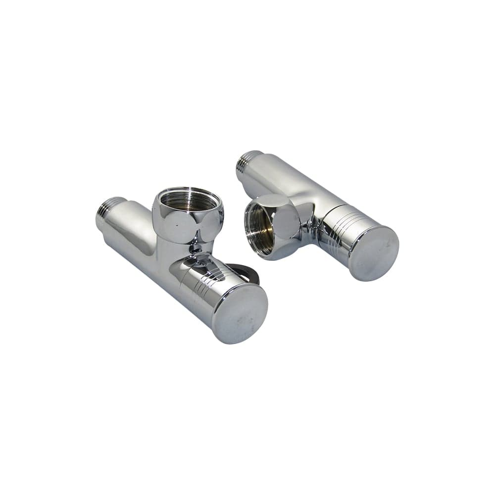 Угловой кран-вентиль SG, ручка колпак, хром, 3/4х1/2 г/ш, 2 шт 8841SCH0405/2