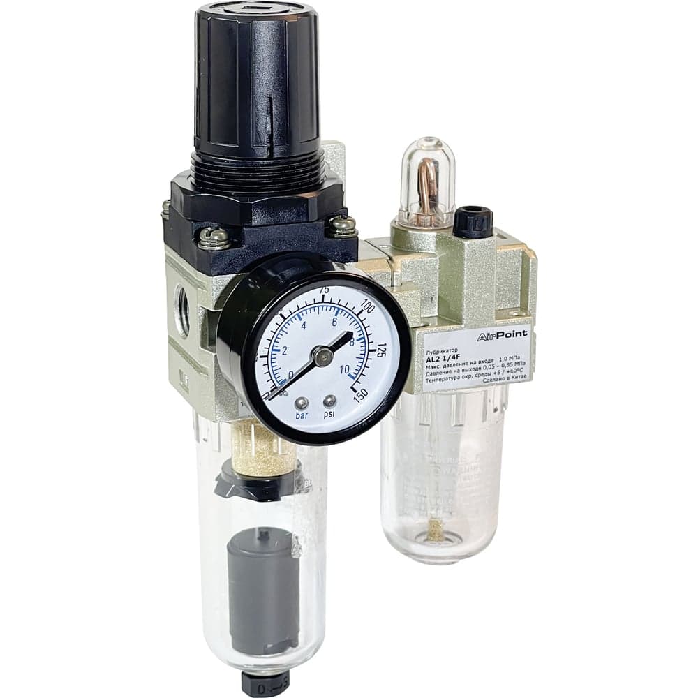 Блок подготовки воздуха AirPoint AFF2 1/4F FAD автом. клапан 4060.0002.0020