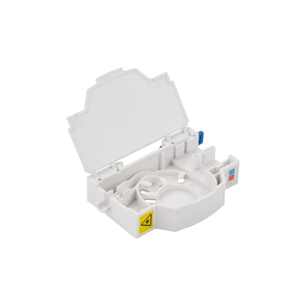 Бокс на DIN-рейку LANMASTER на 2 адаптера SC, белый LAN-DRF-2SC/BX-WH