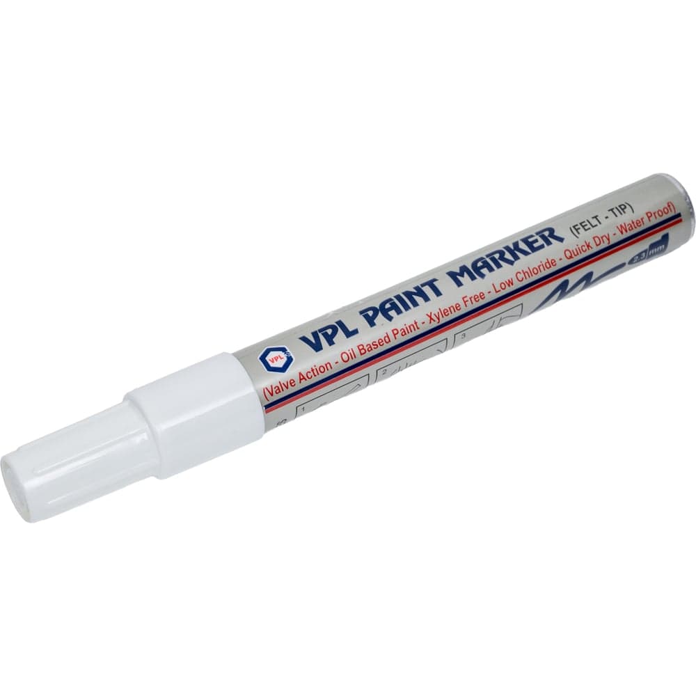 Маркер VPL по металлу и нержавеющей стали Paint Marker белый, упаковка 10 шт. VPLMT6000-W