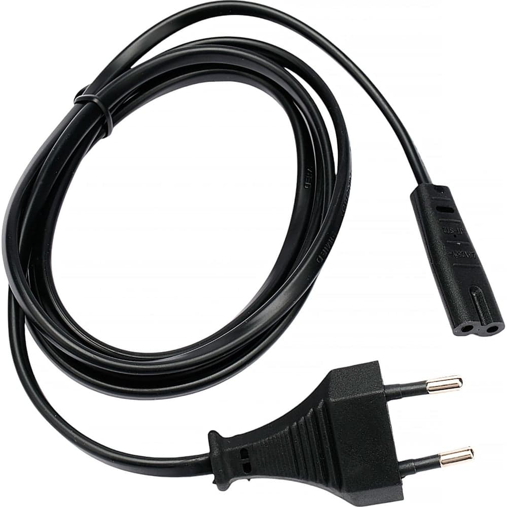 Кабель питания Cablexpert CEE 7/16-C7, 2х0.5мм2, 2.5А, 1.5м, черный, пакет, PC-184/2-1.5M