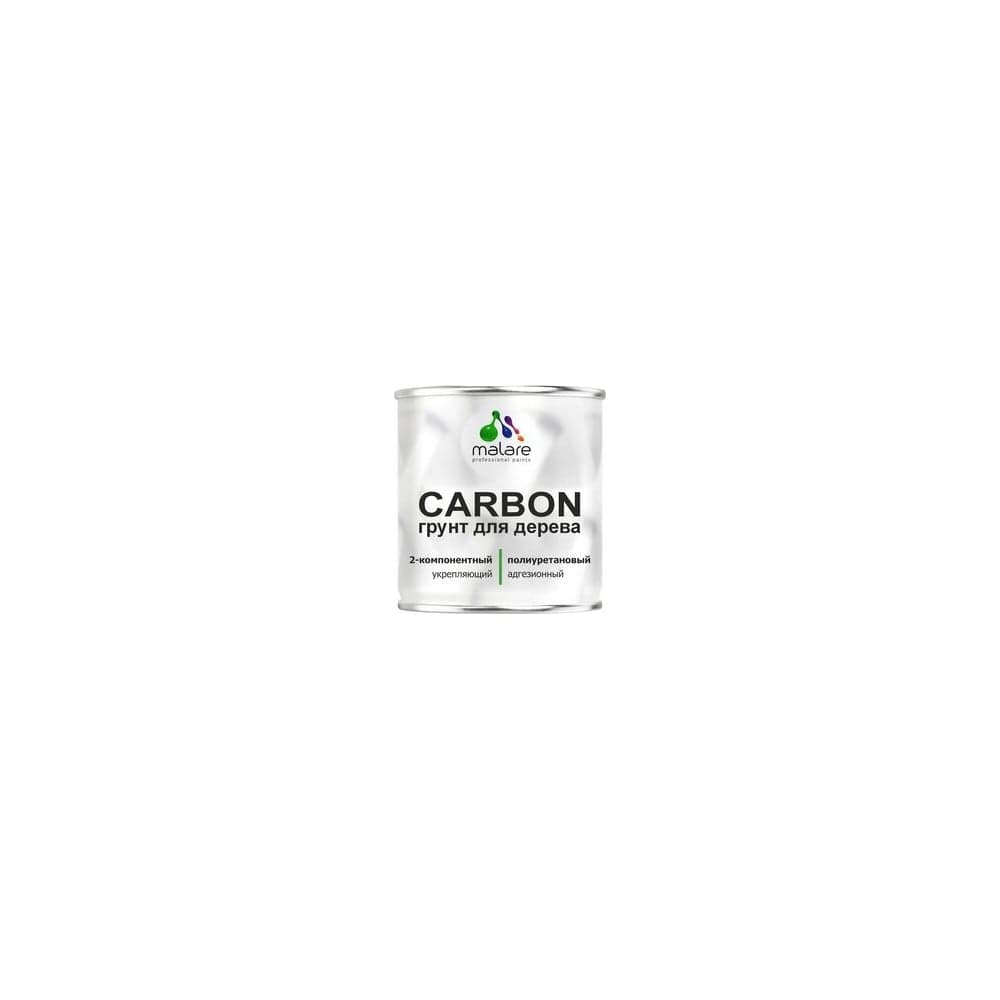 Полиуретановый грунт MALARE 2К CARBON по дереву, двухкомпонентный выравнивающий износостойкий укрепляющий УФ-стойкий, 0.7 кг + 30 гр отвердитель 4660504744150 ПУГДЕРПР0070