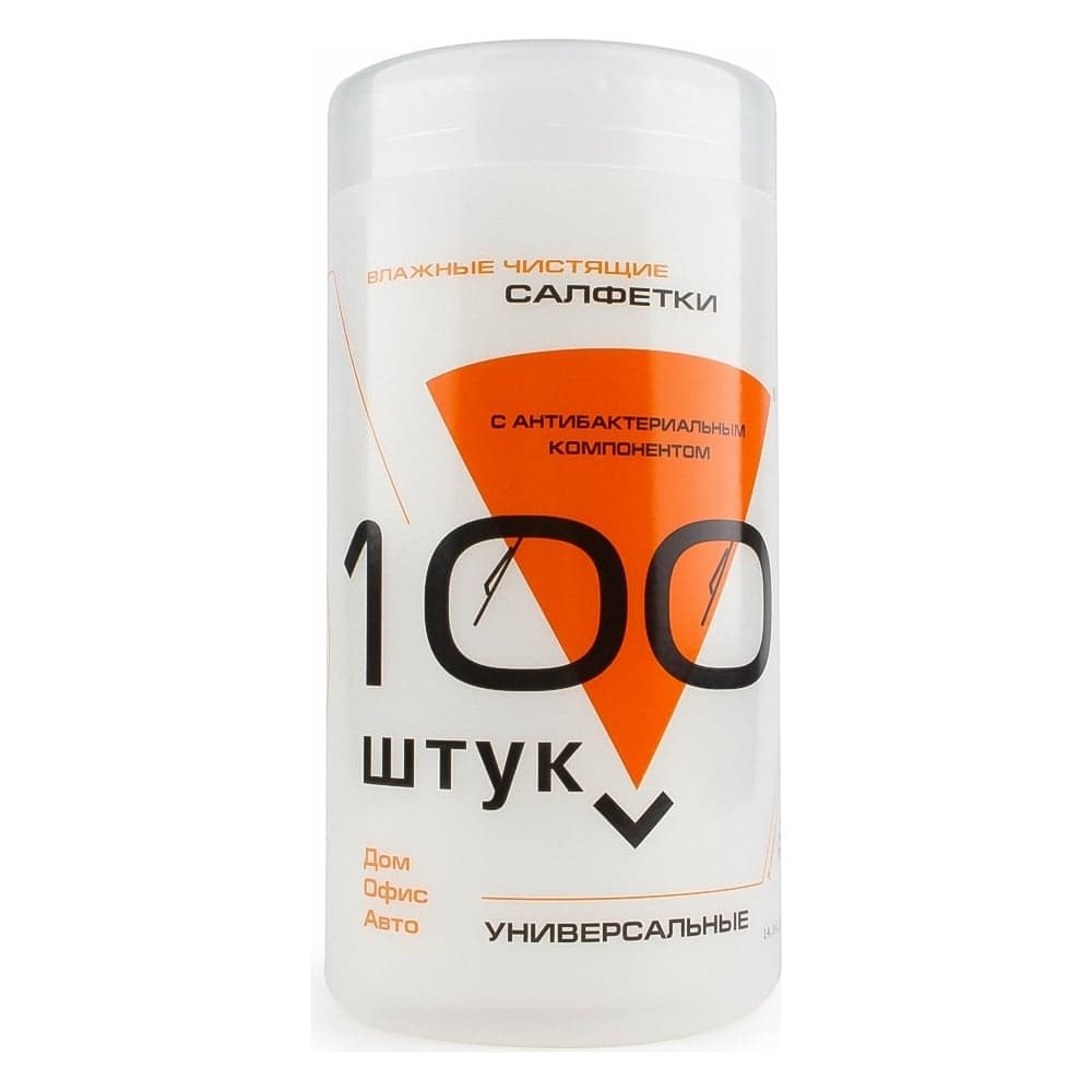 Салфетки для компьютерной техники Konoos в банке 100 шт KBU-100