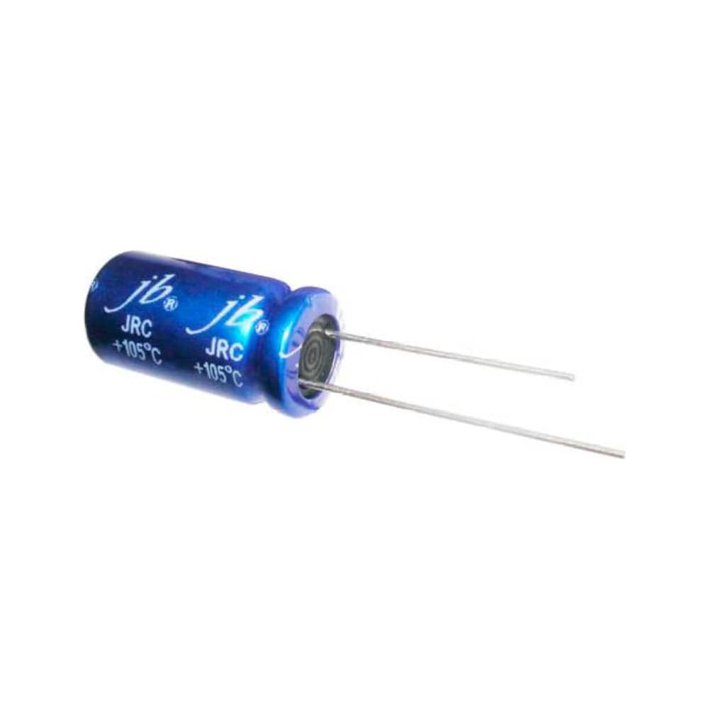 Конденсатор электролитический JB Capacitors 100мкФ, 16В, 105C, 5x11 / P:2 мм, (Low Imp), JRC1C101M02000500110000B-344