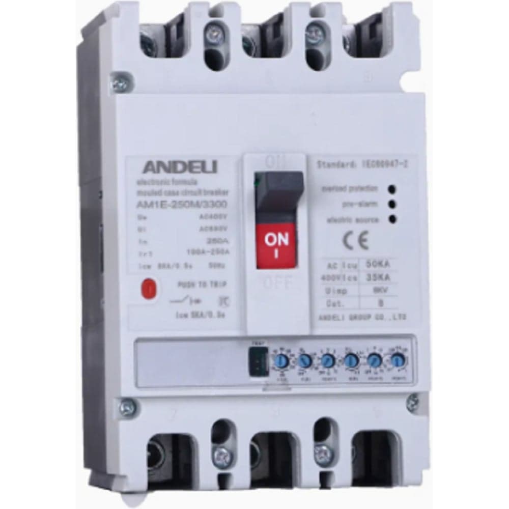 Автоматический выключатель ANDELI AM1E-250M 250А (100А-250А) 50КА ADL06-500