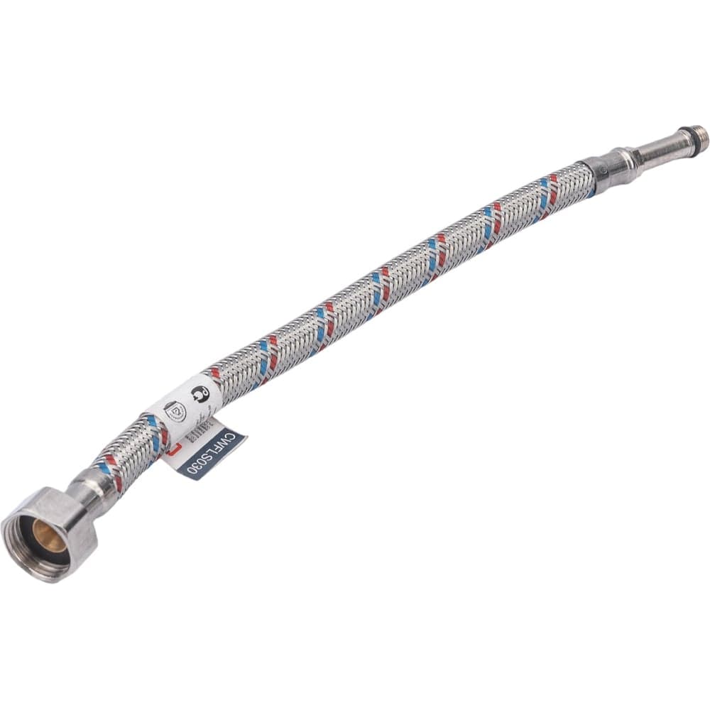 Подводка для смесителей СТМ сталь, 1/2xM10x30 см., длинный штуцер CWFLS030