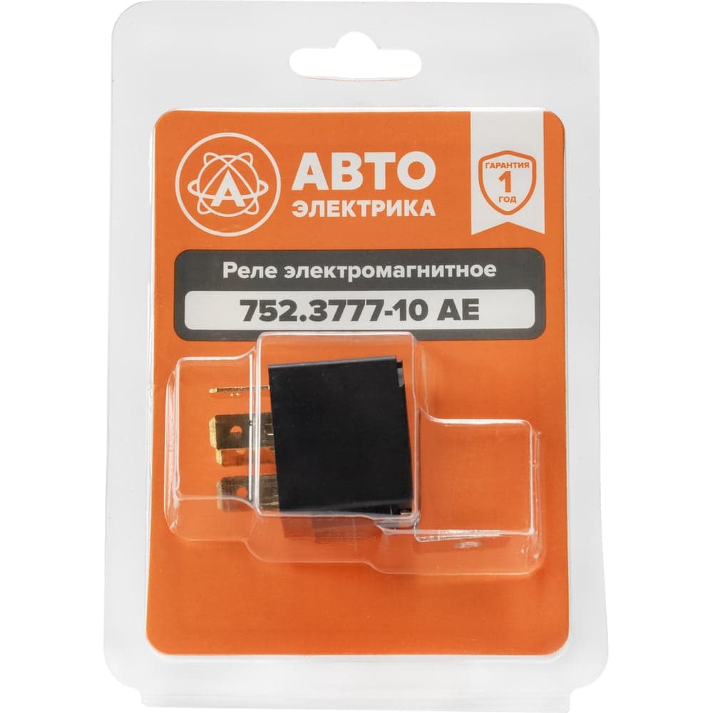 Реле АВТОЭЛЕКТРИКА 752.3777-10 в блистере (ан.902.3747-10,982.3777-10) 4-конт.с крон.и помехопод.рез.30А 12В 752.3777-10 08.01457