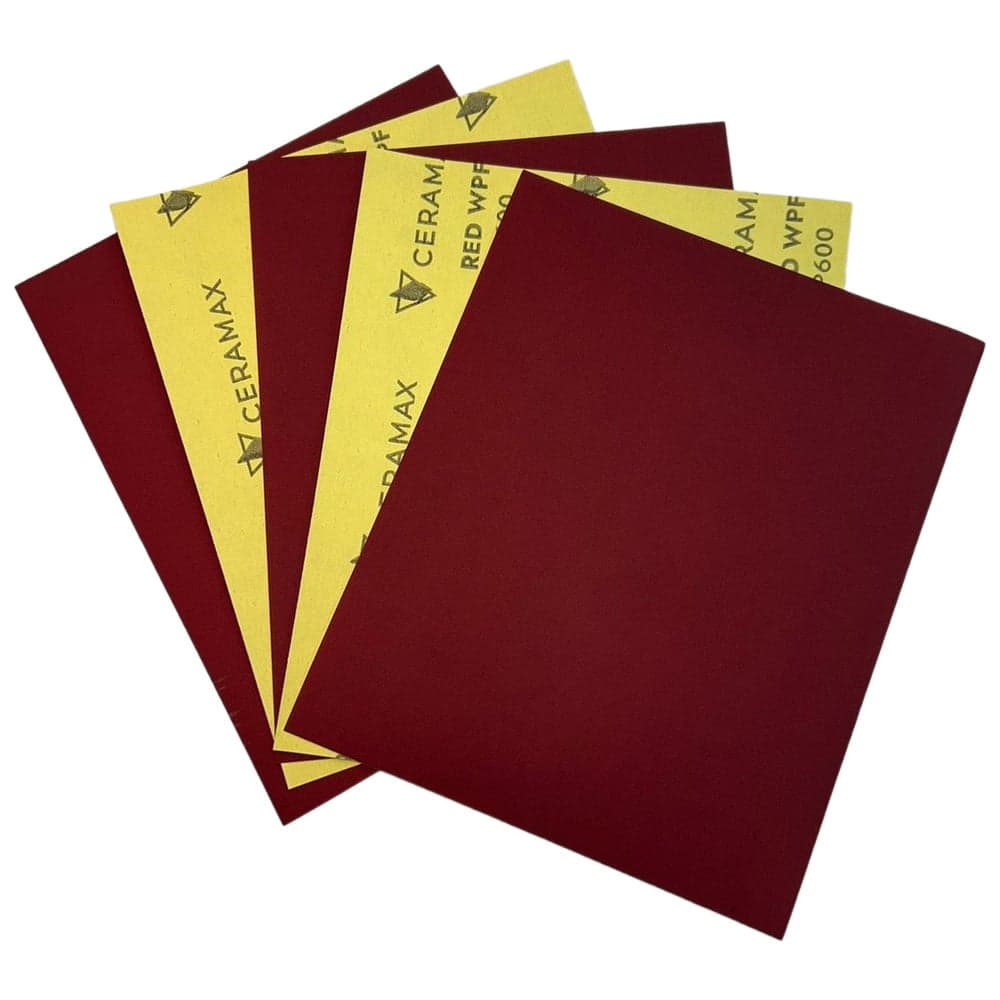 Абразивная бумага водостойкая - наждачка CERAMAX RED WPF Р800, 230x280 мм, 10 шт 1CRX1469