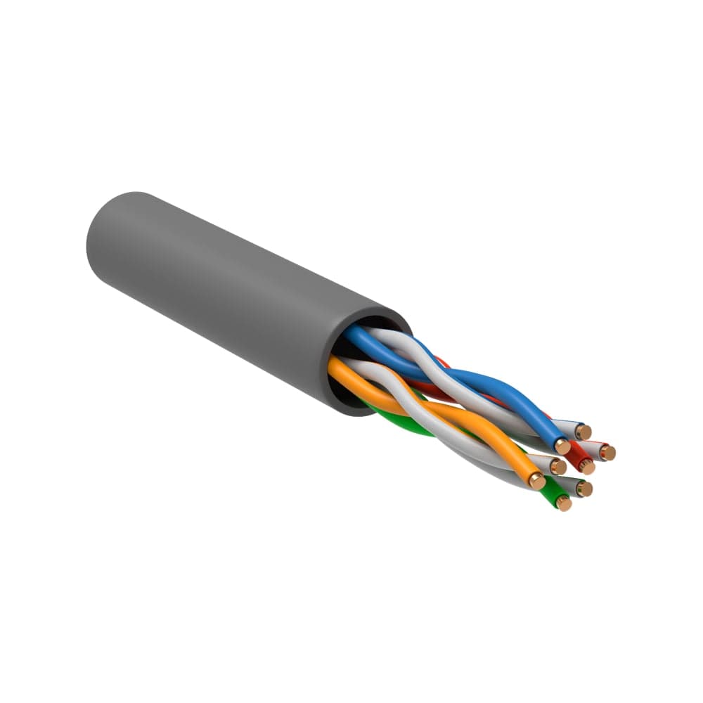 Витая пара ITK U/UTP кат.5E 4х2х0,52 solid PVC серый (305м) РФ/Т LC1-C5E04-111-T-P-R