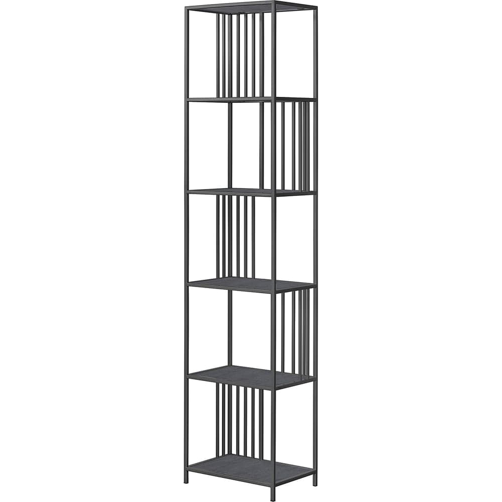 Стеллаж GreenWeen SOHO MINI, черный каркас, полки керамика Antracite, 450x300x1950 мм GW-SOHO-MINI-B-KA
