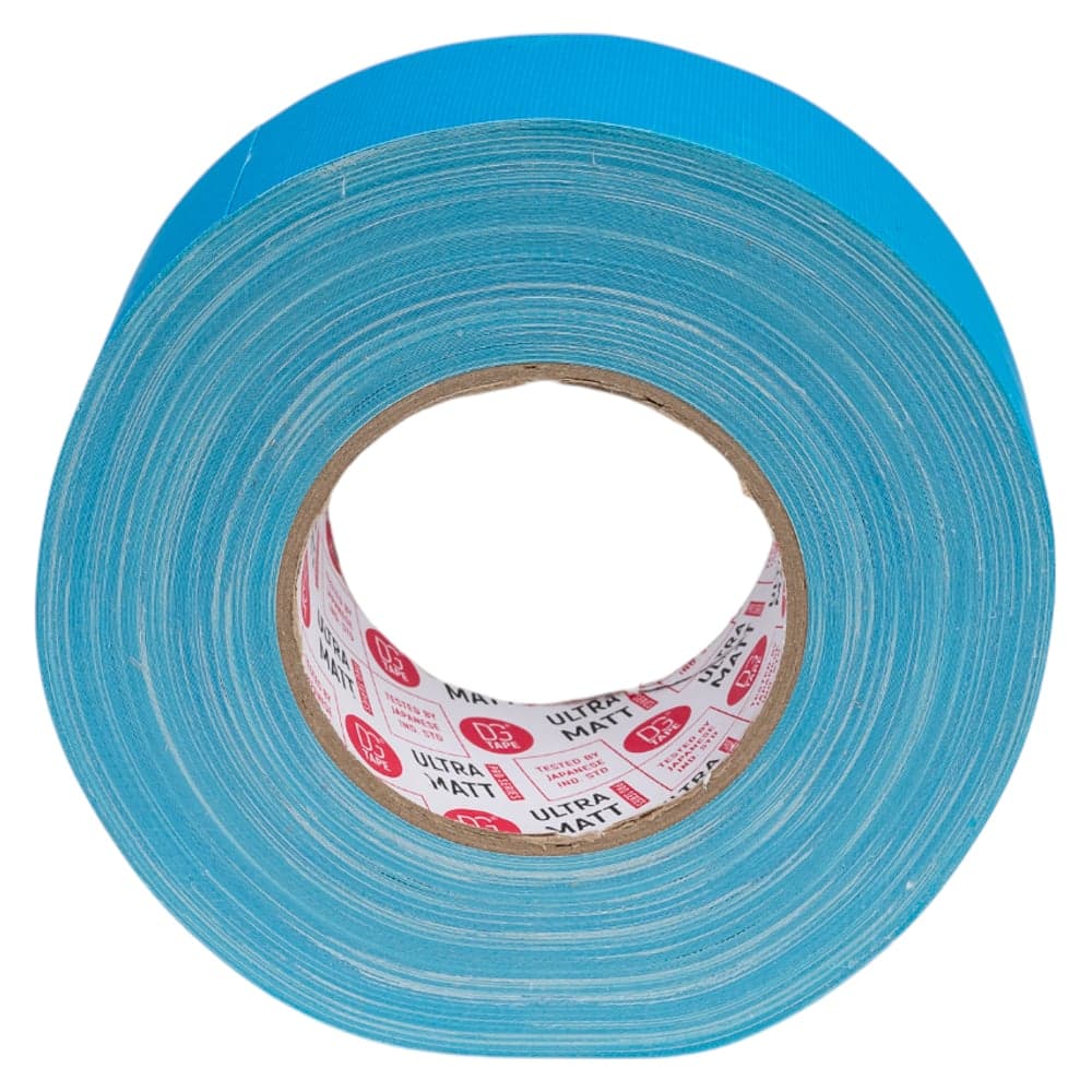 Клейкая лента DGTAPE ultraMATT - Гаффа тейп 50мм/50м - Голубой (светится в ультрафиолете) UMF50/50/BL