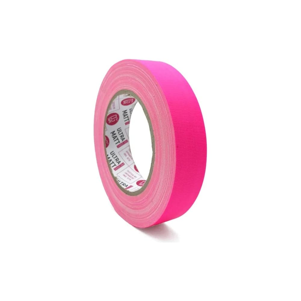 Клейкая лента DGTAPE ultraMATT - Гаффа тейп 25мм/25м - Розовый (светится в ультрафиолете) UMF25/25/P