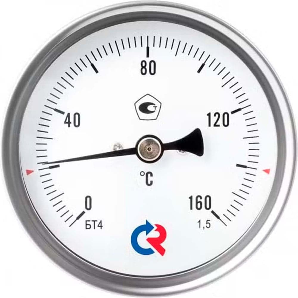 Термометр РОСМА БТ-51.212 (0-450С) ДК100 L=150 G1/2, общетехн., гильза нерж.сталь, 1.5 D070-02201