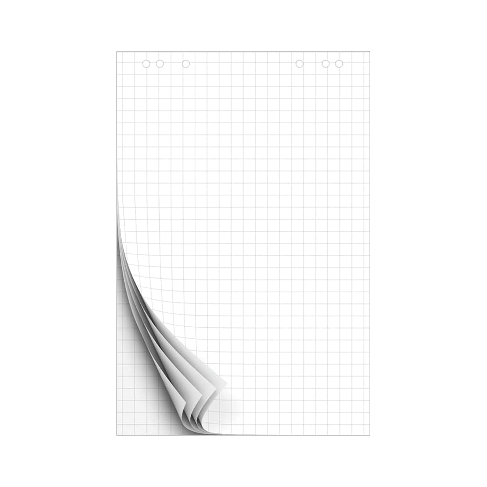 Блокнот для флипчарта OfficeSpace 67,5х98 см, 50 листов, клетка, 80 г/м2, с перфорацией 257323