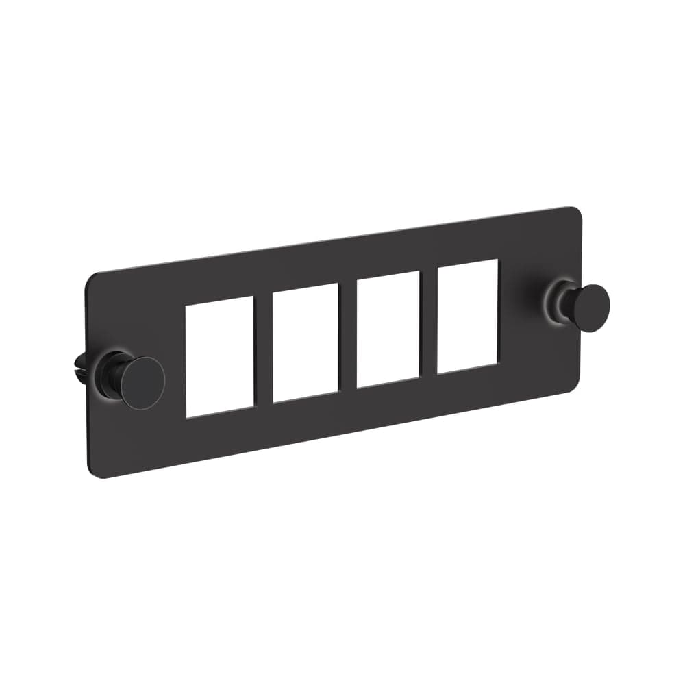 Планка ITK для 4-х Keystone UTP черная CP05-4U