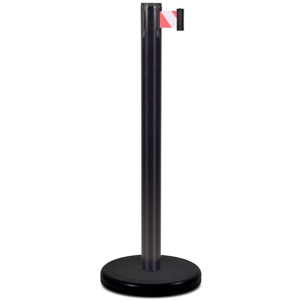 Стойка ограждения Rusbarrier с лентой 4,5 м BSLN-X87635 BLACK red/whitе BSLN-X87635 BLACK red/white