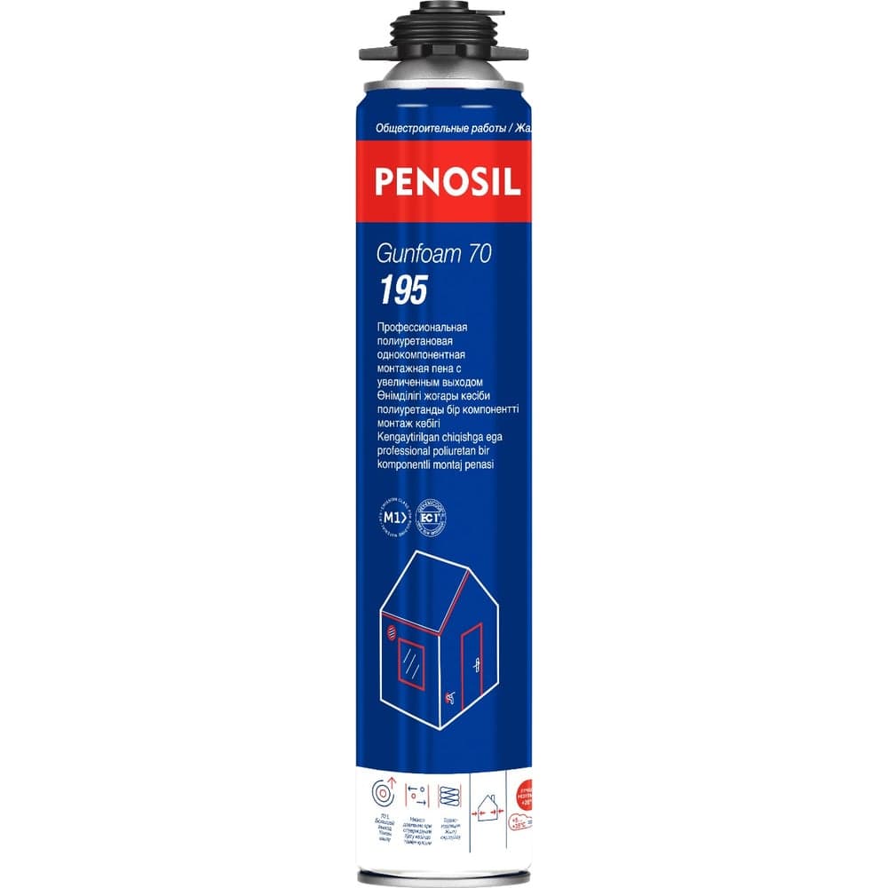 Пена монтажная профессиональная с увеличенным выходом Penosil Gunfoam 70 850 мл A1648Z