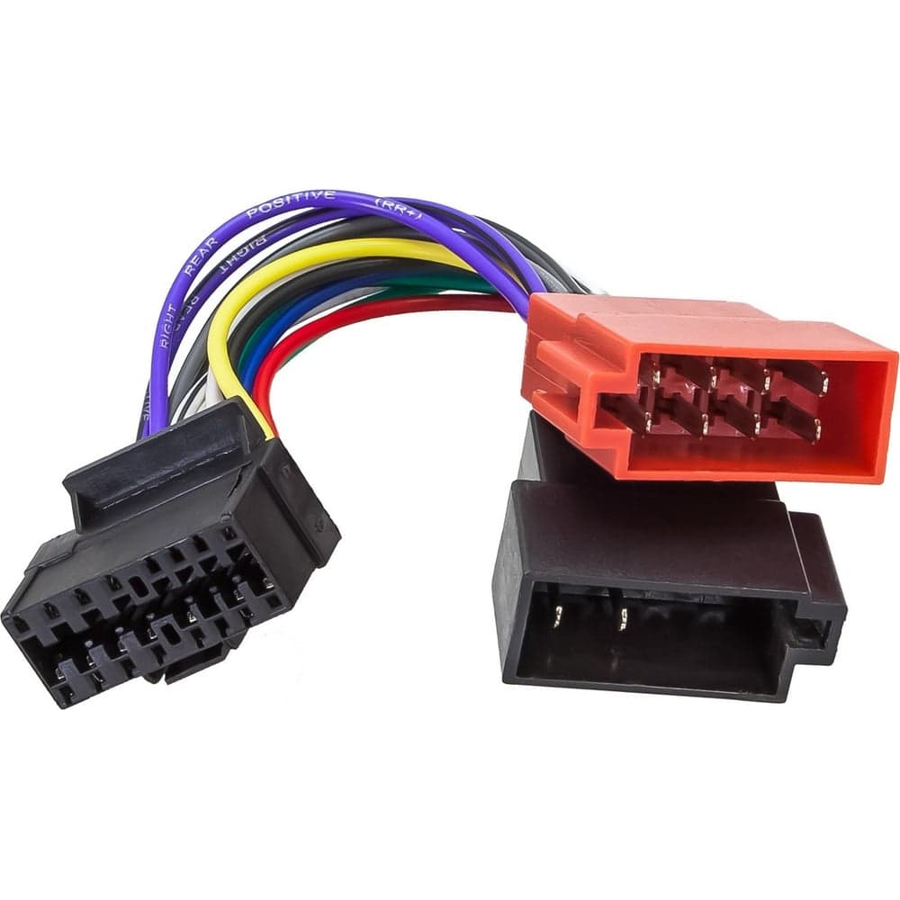 Разъем для магнитолы AURA ISO JVC, SONY (-2012) 16 pin to ISO AWU-JV01