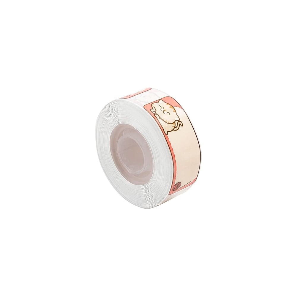 Этикетка для термопринтера Solution Print D30, размер 12х40, 160 шт., дизайн Кот и клубок 330915