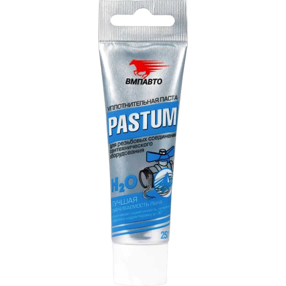 Паста для уплотнения резьбовых соединений ВМПАВТО Pastum H2O, 25г туба 8101