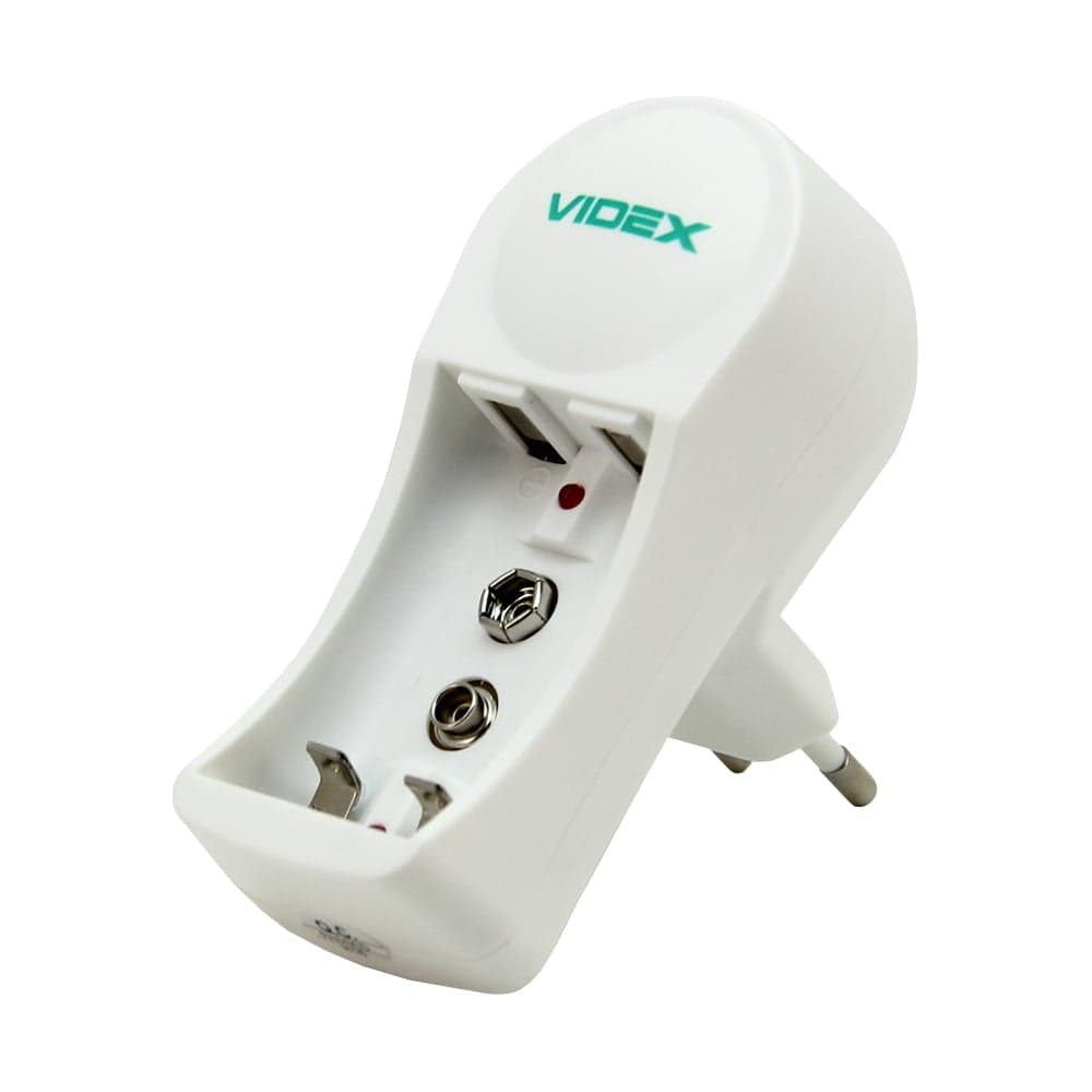Зарядное устройство Videx VCH-N201 пустое, 1-2 х AA, AAA, 9V