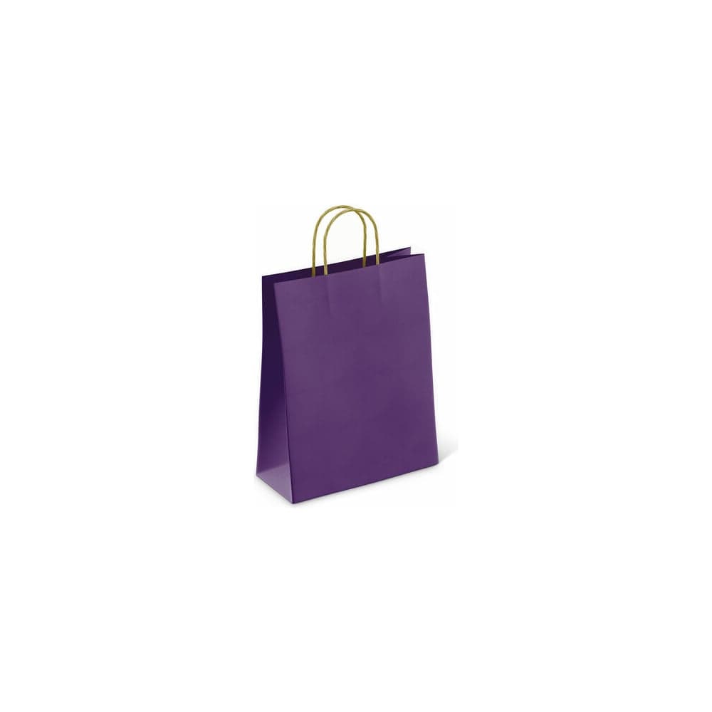 Крафт пакет бумажный Dark violet 26х15х35см с кручеными ручками, 80 гр/м2, моноцвет, ОФИСМАГ КОМПЛЕКТ 25 шт., 112405 701003