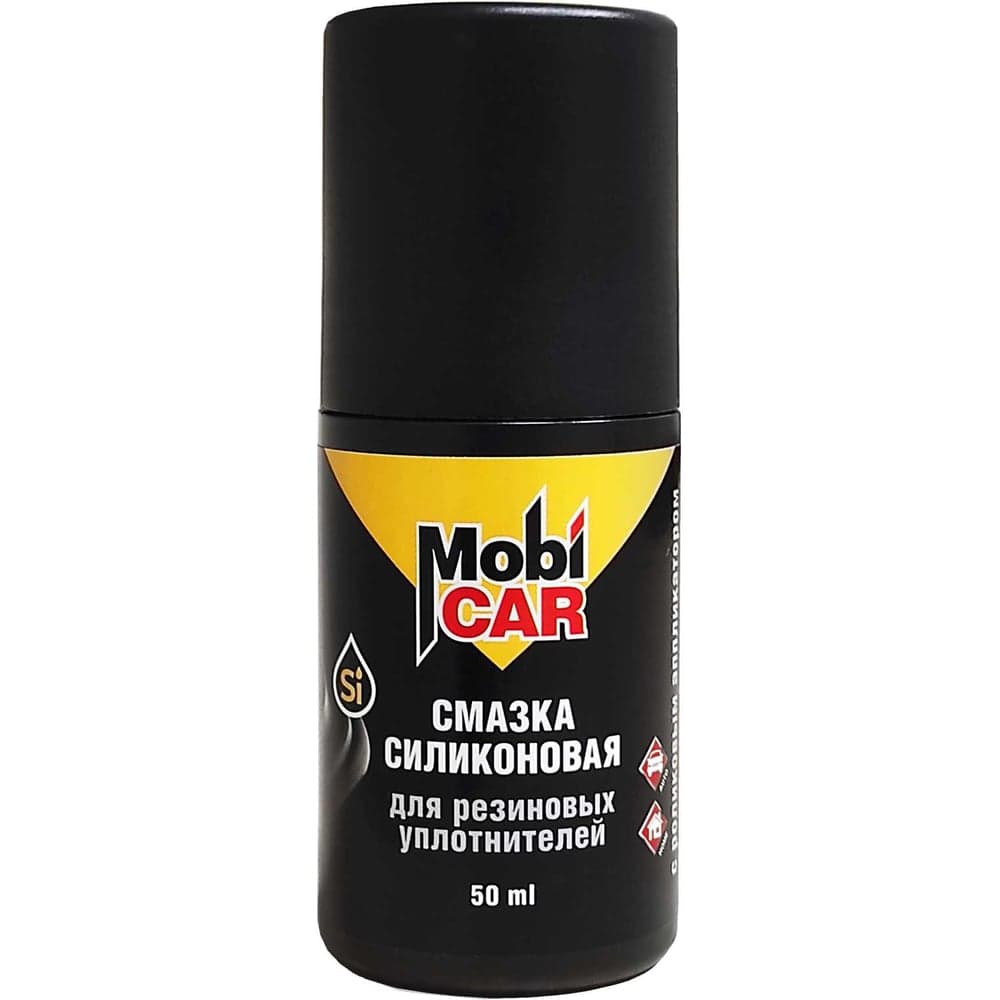 Смазка силиконовая для резиновых уплотнителей Mobicar с роликовым аппликатором, флакон 50 мл 0547-00 MC