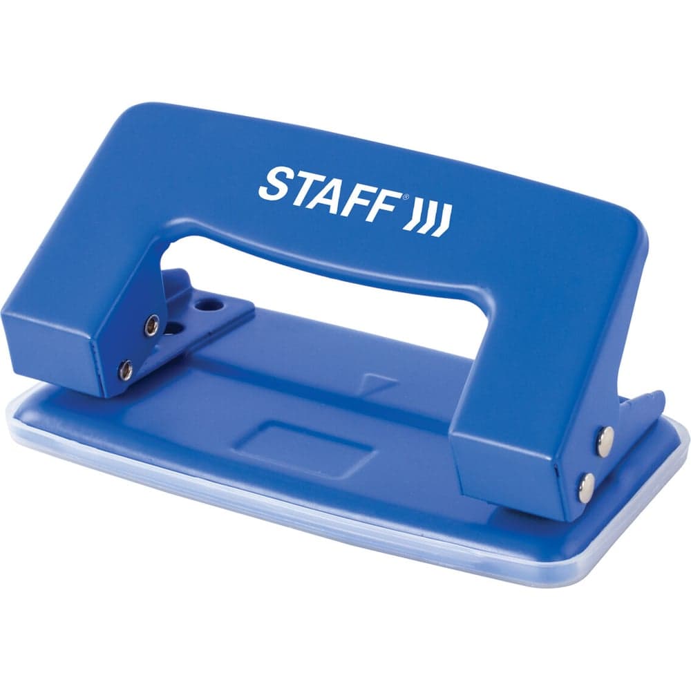 Дырокол металлический Staff EVERYDAY, до 10 листов, без линейки, синий 224648