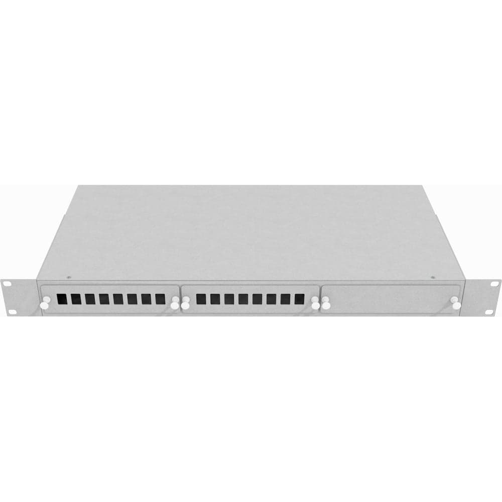 Кросс оптический стоечный TopLAN 19", 12 SC/LC дуплекс адаптеров 1U, серый КРС-Top-1U-12SC/LCD-GY
