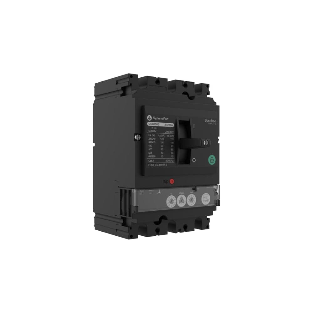 Автоматический выключатель Systeme Electric SYSTEMEPACT CCB160 50КА S1.2M 3P3D 150A SPC160N15012M3DF