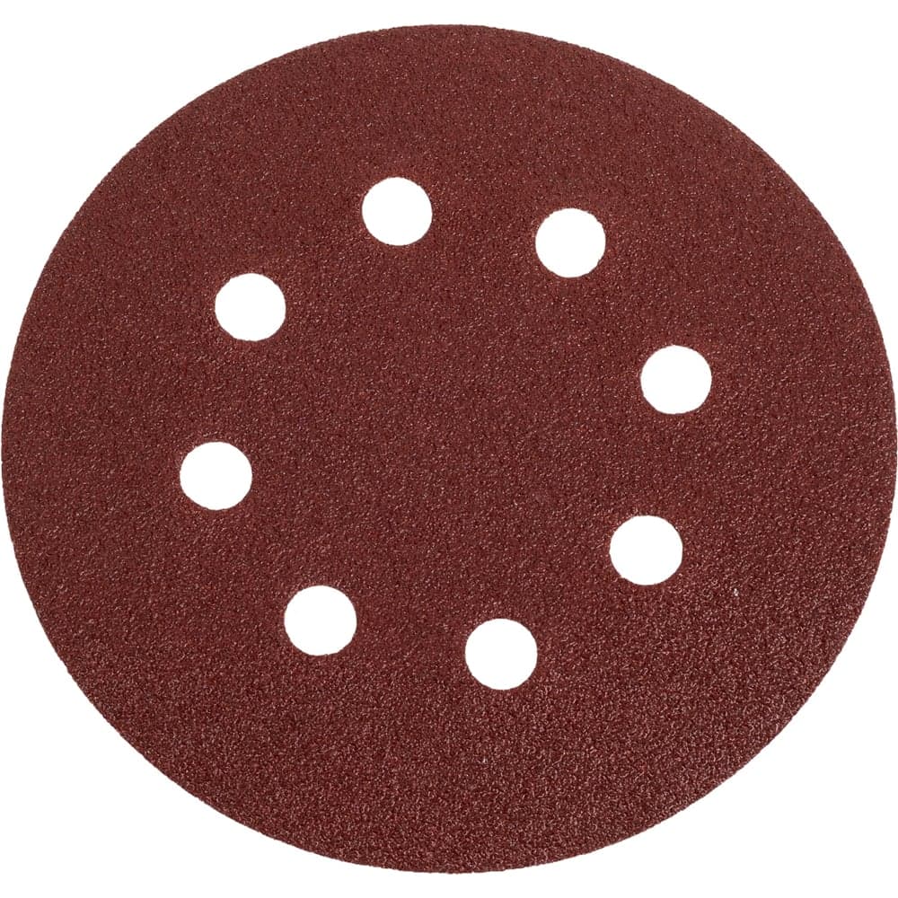 Шлифовальный круг Vitatools 125мм, P80, 8 отверстий, красный R-125-P80-8